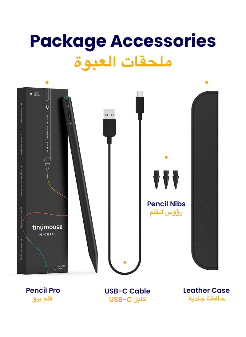Active Digital Stylus Pen Pencil Pro 2nd generation iPad Pen with Fast Charging & Palm Rejection For Apple iPad 2018 and Later Black Edition - pzsku/ZF20C0AB78DD8CF8323C7Z/45/_/1726591908/e5f01af6-812b-414b-bfa9-a294d35f0af1