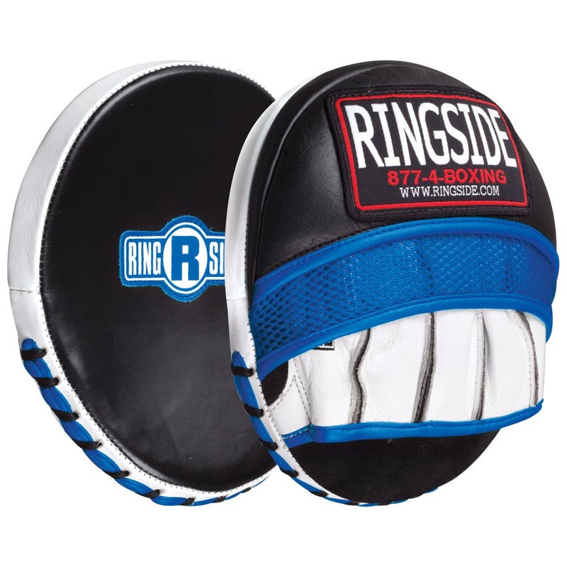 Ringside Gel Micro Boxing MMA Punch Mitts (Pair) , blue/black, Small - Image 5