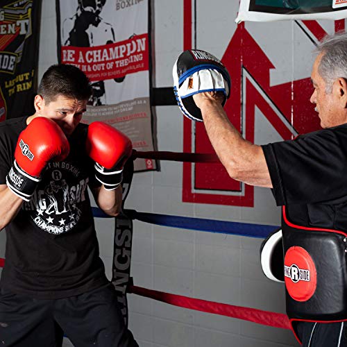 Ringside Gel Micro Boxing MMA Punch Mitts (Pair) , blue/black, Small - Image 2