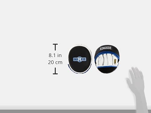 Ringside Gel Micro Boxing MMA Punch Mitts (Pair) , blue/black, Small - Image 3