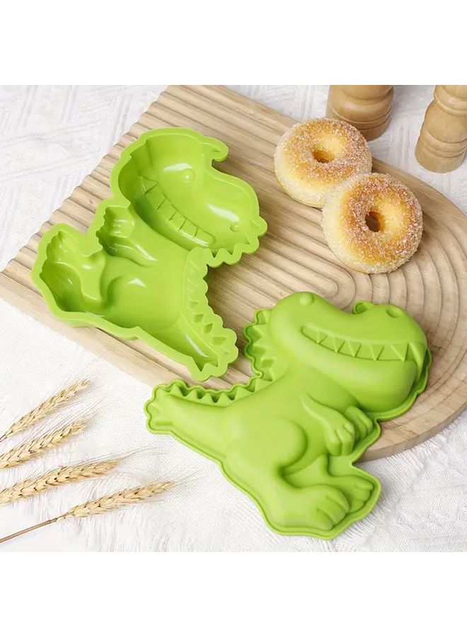 1pc Cartoon Dinosaur Silicone Cake Mold Simple Animal Baking Pan For Fun - Image 4