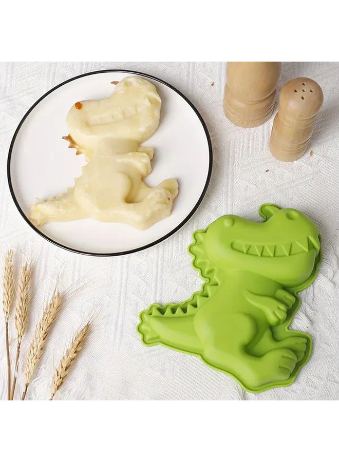 1pc Cartoon Dinosaur Silicone Cake Mold Simple Animal Baking Pan For Fun - Image 1