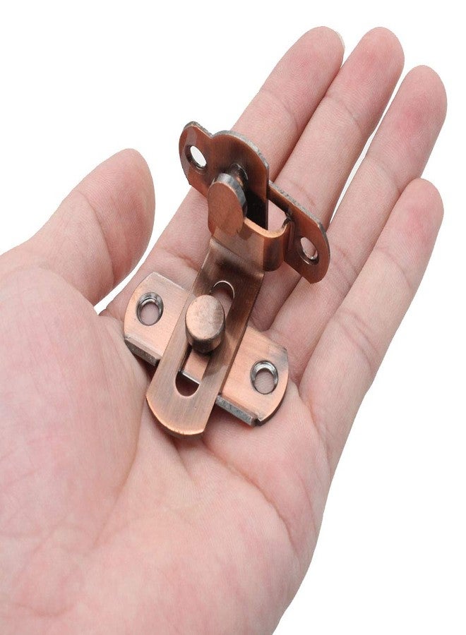 dingchi 90 Degree Hasp Lock, Right Angle Door Latch Hasp, Bending Latch, Buckle Bolt Sliding Lock Barrel Bolt with Screws for Doors and Windows, Barn Door - Image 3