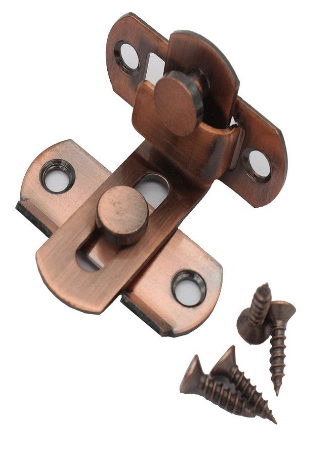 dingchi 90 Degree Hasp Lock, Right Angle Door Latch Hasp, Bending Latch, Buckle Bolt Sliding Lock Barrel Bolt with Screws for Doors and Windows, Barn Door - Image 5