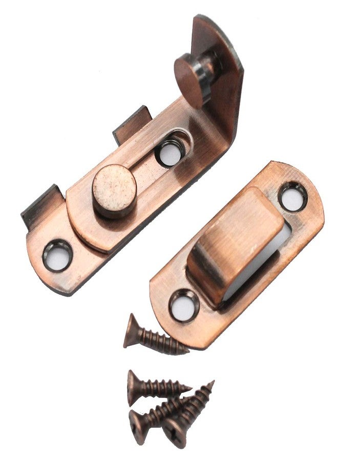 dingchi 90 Degree Hasp Lock, Right Angle Door Latch Hasp, Bending Latch, Buckle Bolt Sliding Lock Barrel Bolt with Screws for Doors and Windows, Barn Door - Image 4