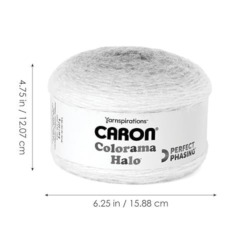 Bernat Caron Colorama Halo Cake Caron Bluestone Frost Yarn - 2 Pack of 8oz/226.79g - 71% Acrylic,18% Nylon,11% Polyester - #5 Bulky - 60 Yards for Knitting, Crocheting & Crafts - Image 3