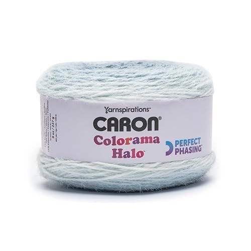 Bernat Caron Colorama Halo Cake Caron Bluestone Frost Yarn - 2 Pack of 8oz/226.79g - 71% Acrylic,18% Nylon,11% Polyester - #5 Bulky - 60 Yards for Knitting, Crocheting & Crafts - Image 2
