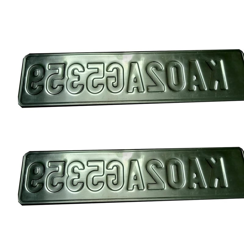 Embossed IND Number Plate for CAR | Road Legal Font| No Bar or Serial Code | HSRP lookalike - Image 4