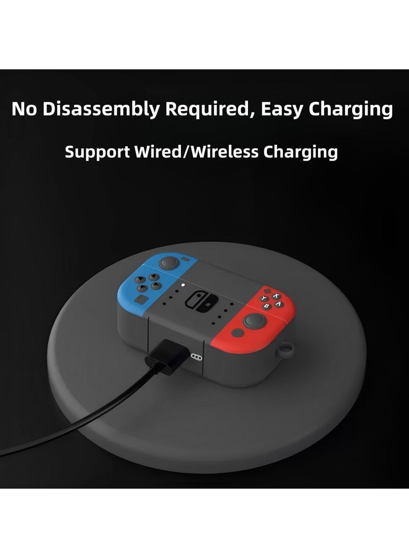 تصميم وحدة تحكم ألعاب كرتونية ثلاثية الأبعاد، هيكل كامل مقاوم للصدمات والخدش، متوافق مع سماعة الرأس العالمية Huawei Freebuds pro 2/2+ - Image 4