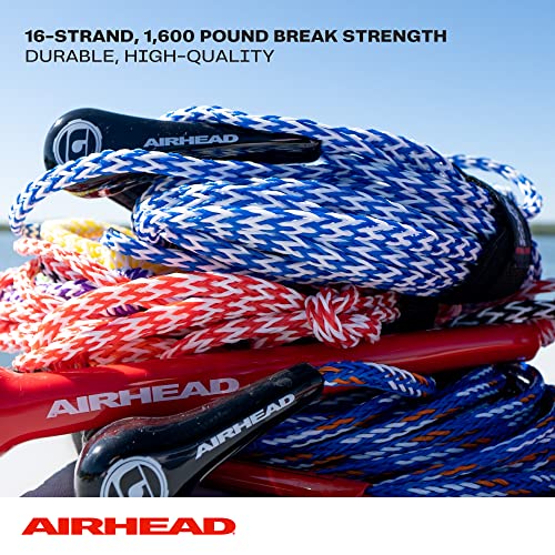 Airhead حبل تزلج مائي من آيرهاد مع مقبض دائري، 8 أقسام للتزلج على الماء، لوحات التزلج وركوب الركبة - Image 5