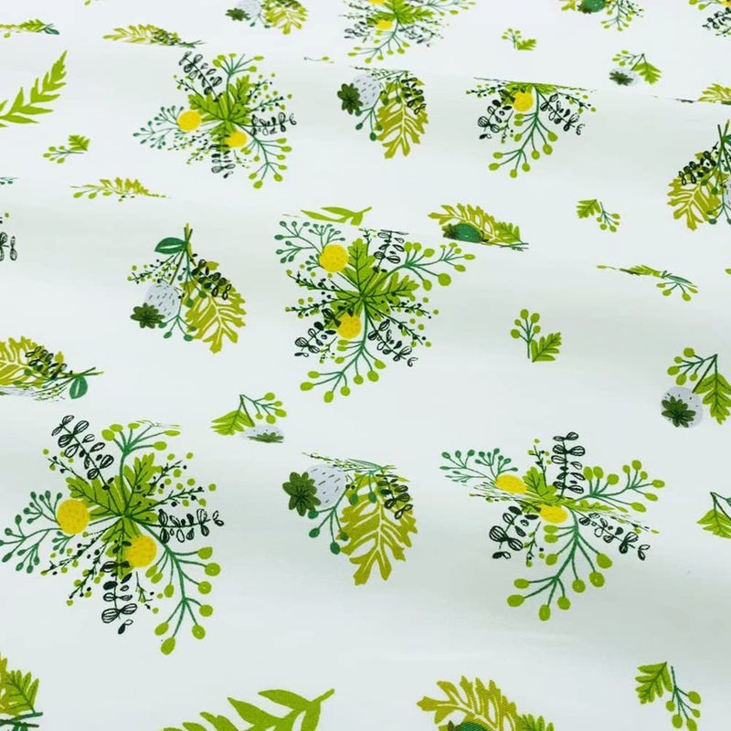 QiMicody Fat Quarters Fabric Bundles, 8 Pcs 100% Cotton 19.69â€ x 19.69â€ (50 x 50cm) Precut Quilting Fabric Squares Sheets for DIY Patchwork Sewing Quilting Crafting, No Repeat Design (Floral Pattern) - Image 5