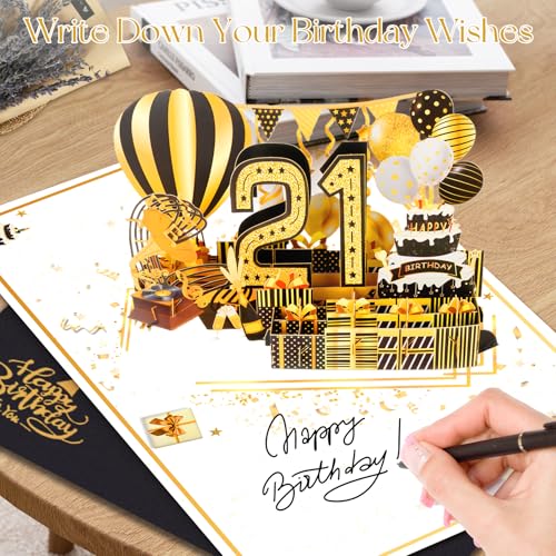 OLOSONG 21st Birthday Card for Girl Boy Son Daughter, Big Pop Up 21st Birthday Cards for Grandson Granddaughter, Back In 2005 Funny 21 Year Old Birthday Decorations - Image 5