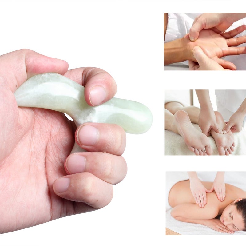 ewinever Ewin24 Natural Jade Foot Massager Acupuncture Point Massage Foot Care Therapeutic Relief Tool - Image 3