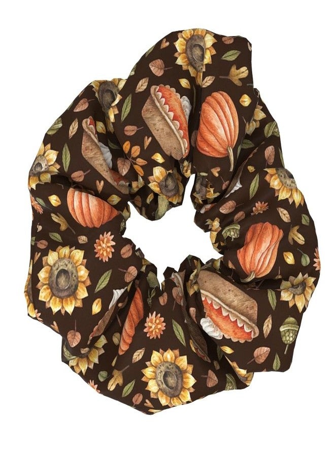 BBTDIN Thanksgiving Pumpkin Hair Scrunchy Fall Turkey Ponytail Holder Thanksgiving Hair Scrunchies JHT22 (A1) - Image 2