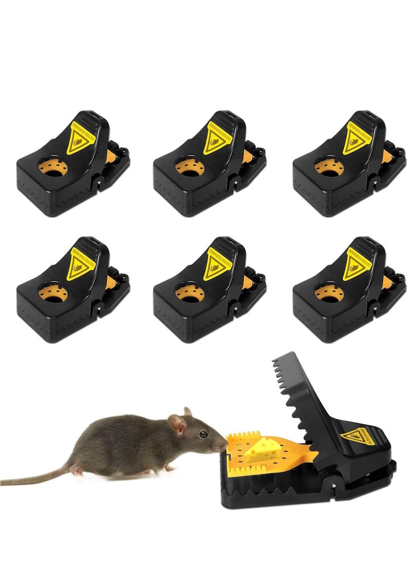 6 Pack Professional Mouse Trap, Snap Trap, Improved Faux Cheese Pedal Mouse Trap  - Image 1