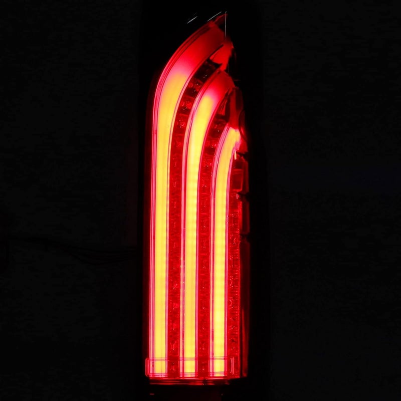 woobles Taillights Assembly, Full LED Tail Lights Assembly Dynamic Turn Signal Lamp Fit for Hiace 200 Commuter Van 2005-2017 (Smoky) - Image 2