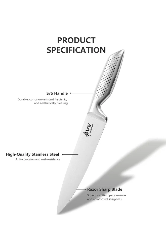 واو غت سكين شيف بريميوم  بوصة من   بمقبض مريح وجذاب