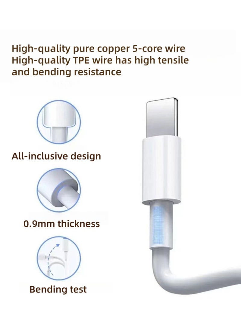 35W USB-C fast charger cable with 1M Type-C for fast charging of smart phones and tablets - Image 3
