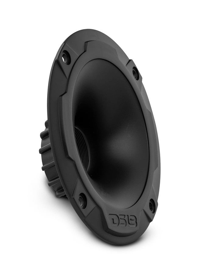 DS18 PRO-HT1 Twist on Slim Profile Exit Horn ABS/PC Plastic Waveguide for Drivers with 1" Throat, 1.77" Depth, 4.5" Diameter - Short Exit Horn Wave Guide for Compression Drivers - Image 1