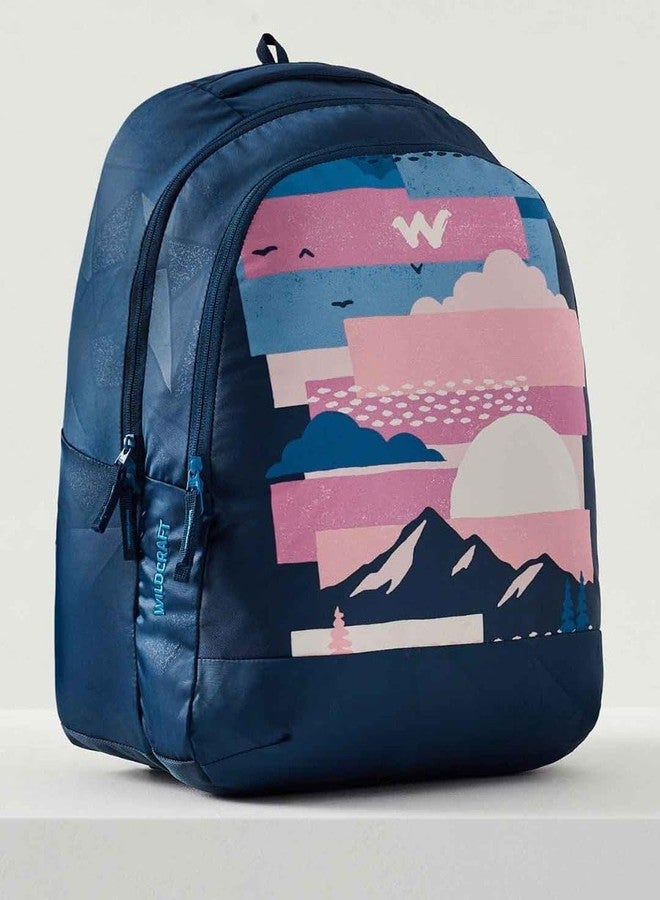 Wildcraft Blaze 3 Compartment Laptop Backpack 35 L (12951) (Navy Nature) - Image 4