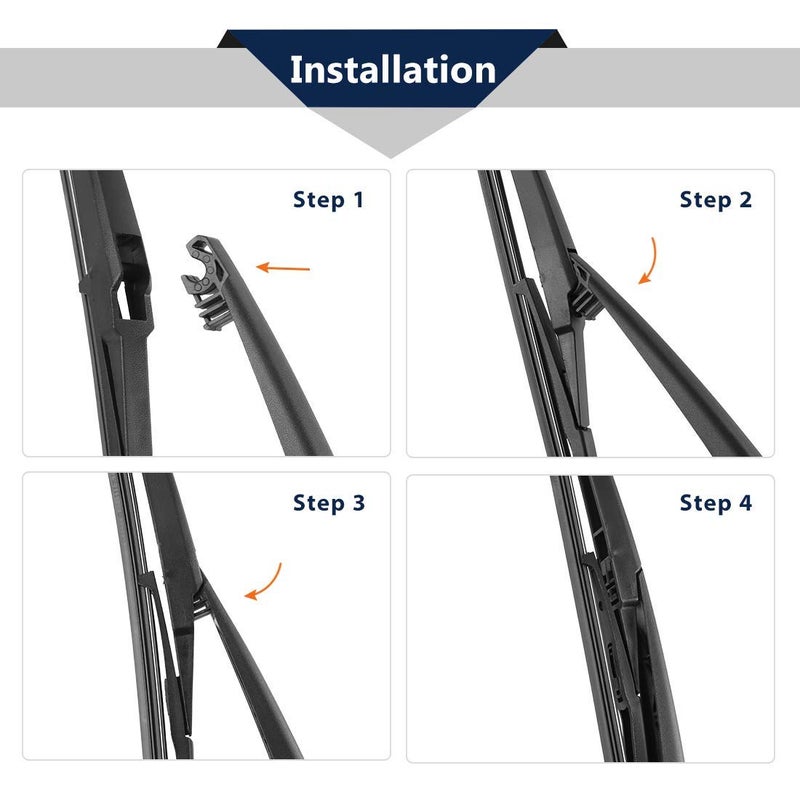 AutoClean ذراع مساحات خلفية مطلية بتفلون مع شفرة لسيارة فورتشنر القديمة من 2009 إلى 2015 (مجاني لوح غسيل الزجاج)  - Image 2