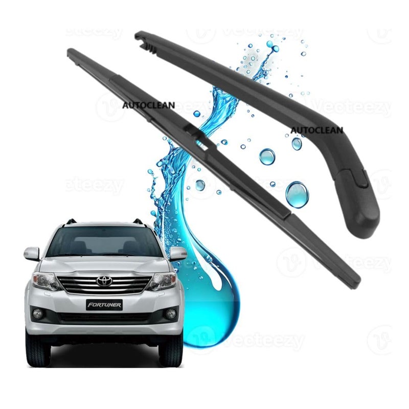 AutoClean ذراع مساحات خلفية مطلية بتفلون مع شفرة لسيارة فورتشنر القديمة من 2009 إلى 2015 (مجاني لوح غسيل الزجاج)  - Image 1