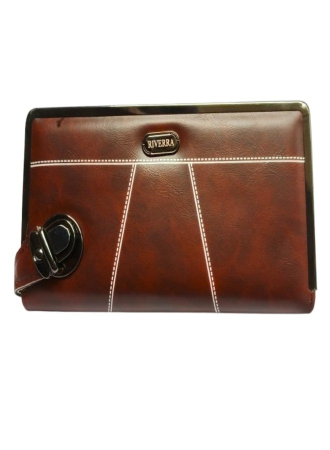 Premium Faux Leather Hand Wallet for Women | Stylish Hand Purse & Clutch with Zipper | Minimalist Smart Card Holder Wallet for Man Business Men | Compact Money Clip - Image 1