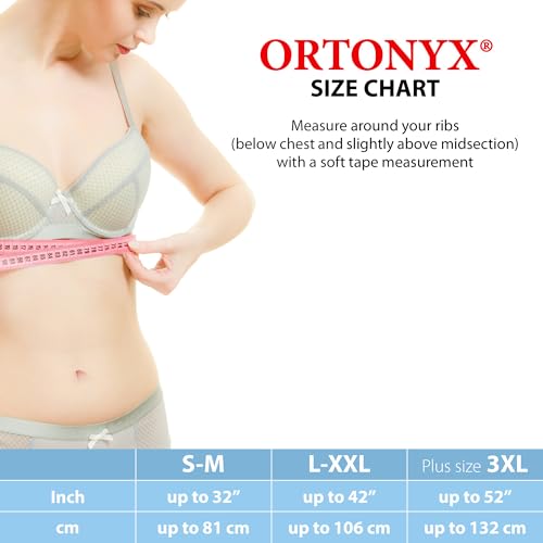 ORTONYX 6.25" Broken Rib Support Brace Unisex - Elastic Chest Wrap Comppression Support Belt - Rehabilitation of Cracked, Fractured, Dislocated Ribs Post-Surgery Aid L/XXL Beige / ACOX5226-BG-LXXL - Image 5