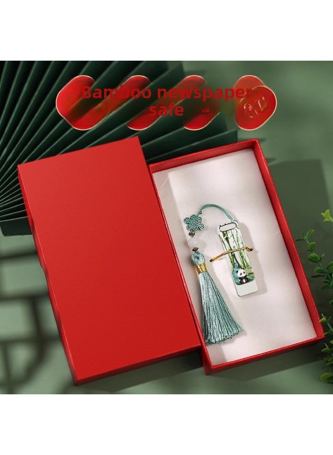 Loquat Guofeng U Disk Logo Lettering 64g Creative Pattern Scenic Spot Cultural Tourism Publicity Enterprise Commemorative Practical Companion Gift U Disk-Color:Bamboo Newspaper Safe-exquisite Chinese Knot-  - Image 1
