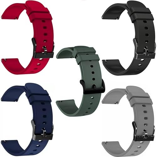 ADAMO 22Mm Silicone Watch Strap Compatible For Phoenix Ultra/Phoenix/Pulse 2/Xtend Pro/Xtend Call And All 22Mm Wristwatch And Smartwatches P13Bir02-F02-N02-L02-D02, Multicolor - Image 1