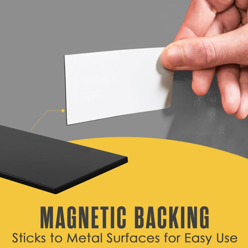 Houseables Magnetic Strip, Magnetic Tape, Magnet Tape, Magnet Roll, Dry Erase Label, Strips for White Board, Write On Labels, Whiteboard Sheet, Dry Erase Sheet, Writable, Wipe Off, Blank, 2 IN x 10 FT - Image 4