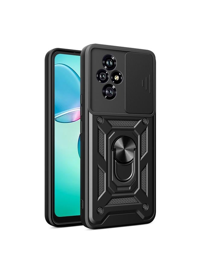 غطاء حماية من البولي يوريثين الحراري والبولي كربونات لهاتف هونر 200 (أسود)