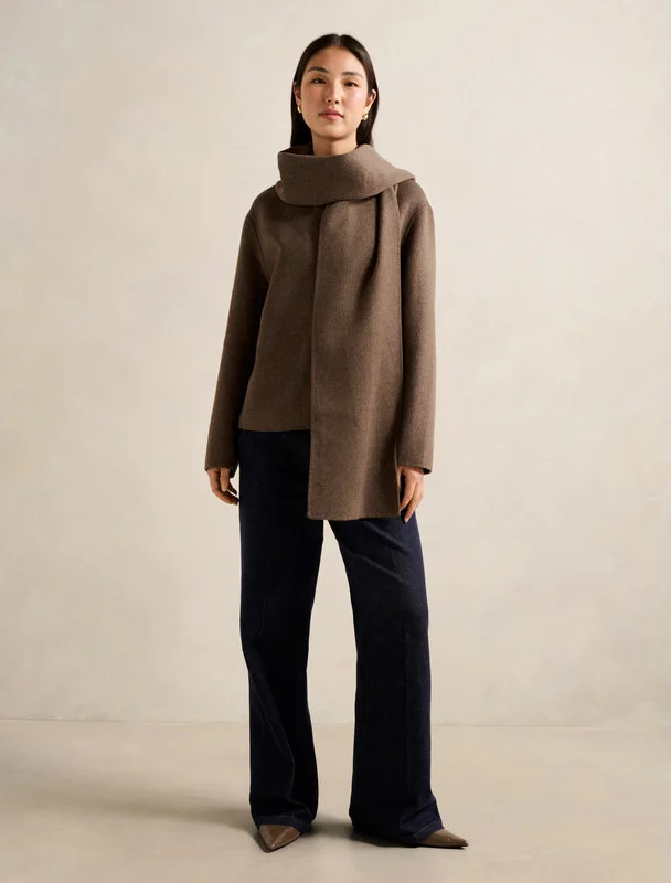 forever new  Sutton Scarf Coat for Women | Best Price UAE