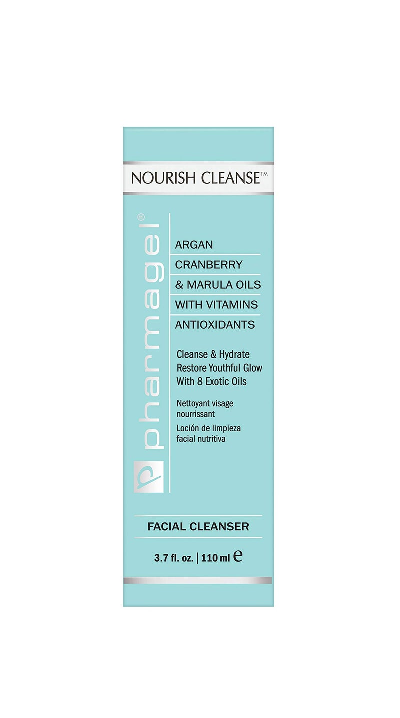 Pharmagel Nourish Cleanse Hydrating Facial Cleanser | Face Cleanser & Makeup Remover | Natural Face Wash for All Skin Types â€“ 3.7 oz - Image 4