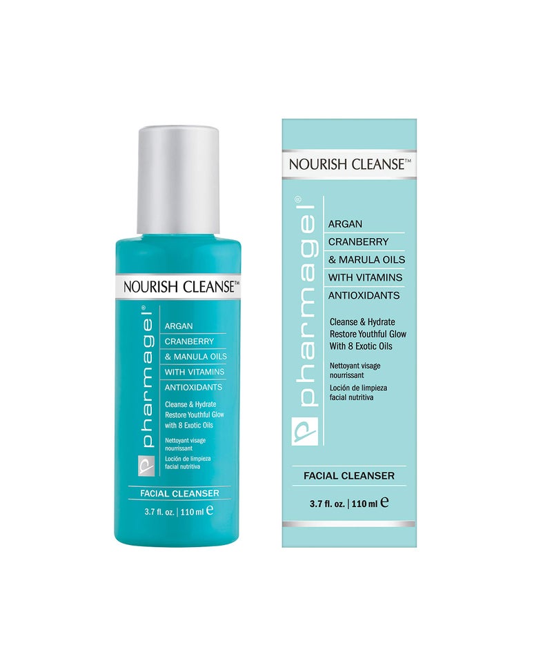 Pharmagel Nourish Cleanse Hydrating Facial Cleanser | Face Cleanser & Makeup Remover | Natural Face Wash for All Skin Types â€“ 3.7 oz - Image 1