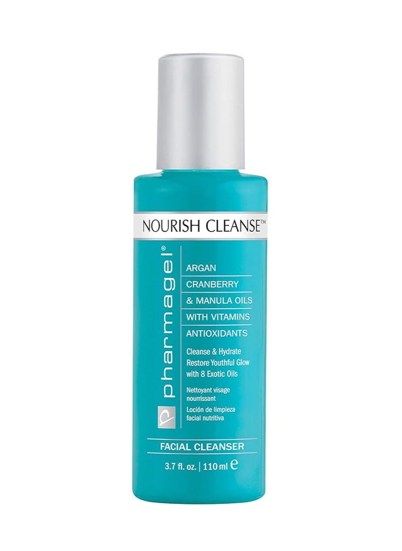 Pharmagel Pharmagel Nourish Cleanse Hydrating Facial Cleanser | Face Cleanser & Makeup Remover | Natural Face Wash for All Skin Types – 3.7 oz  - Image 3