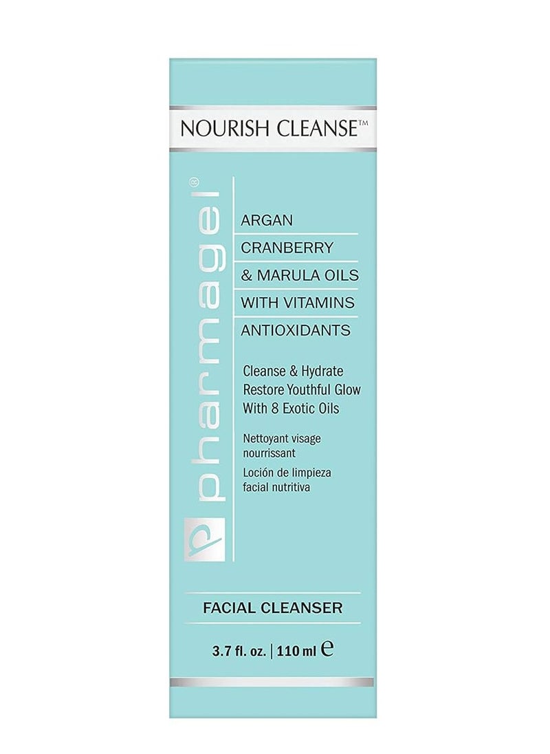 Pharmagel Pharmagel Nourish Cleanse Hydrating Facial Cleanser | Face Cleanser & Makeup Remover | Natural Face Wash for All Skin Types – 3.7 oz  - Image 4