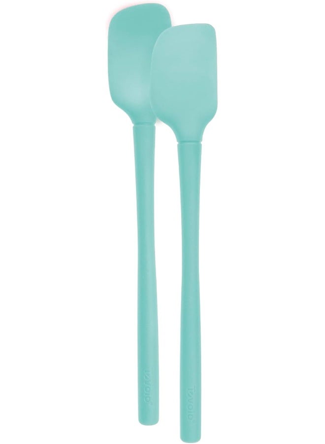 Tovolo Flex Core All Silicone Mini Spatula And Spoonula Kitchen Utensil Set Of 2 Heat Resistant And Bpa Free Silicone Spatula And Spoonula Safe For Cast Iron And Non Stick Cookware Dishwasher Safe - Image 1