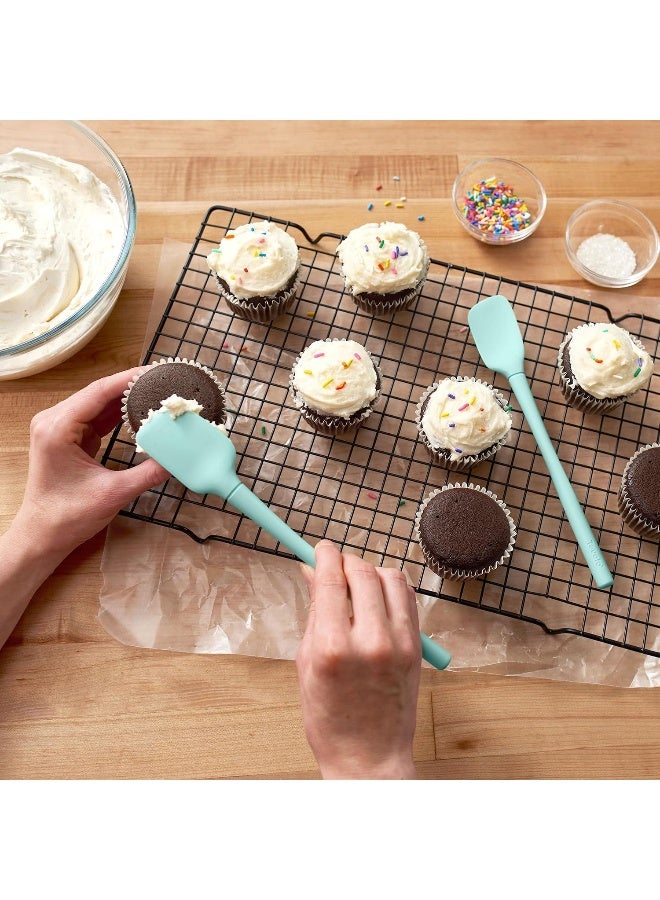 Tovolo Flex Core All Silicone Mini Spatula And Spoonula Kitchen Utensil Set Of 2 Heat Resistant And Bpa Free Silicone Spatula And Spoonula Safe For Cast Iron And Non Stick Cookware Dishwasher Safe - Image 3