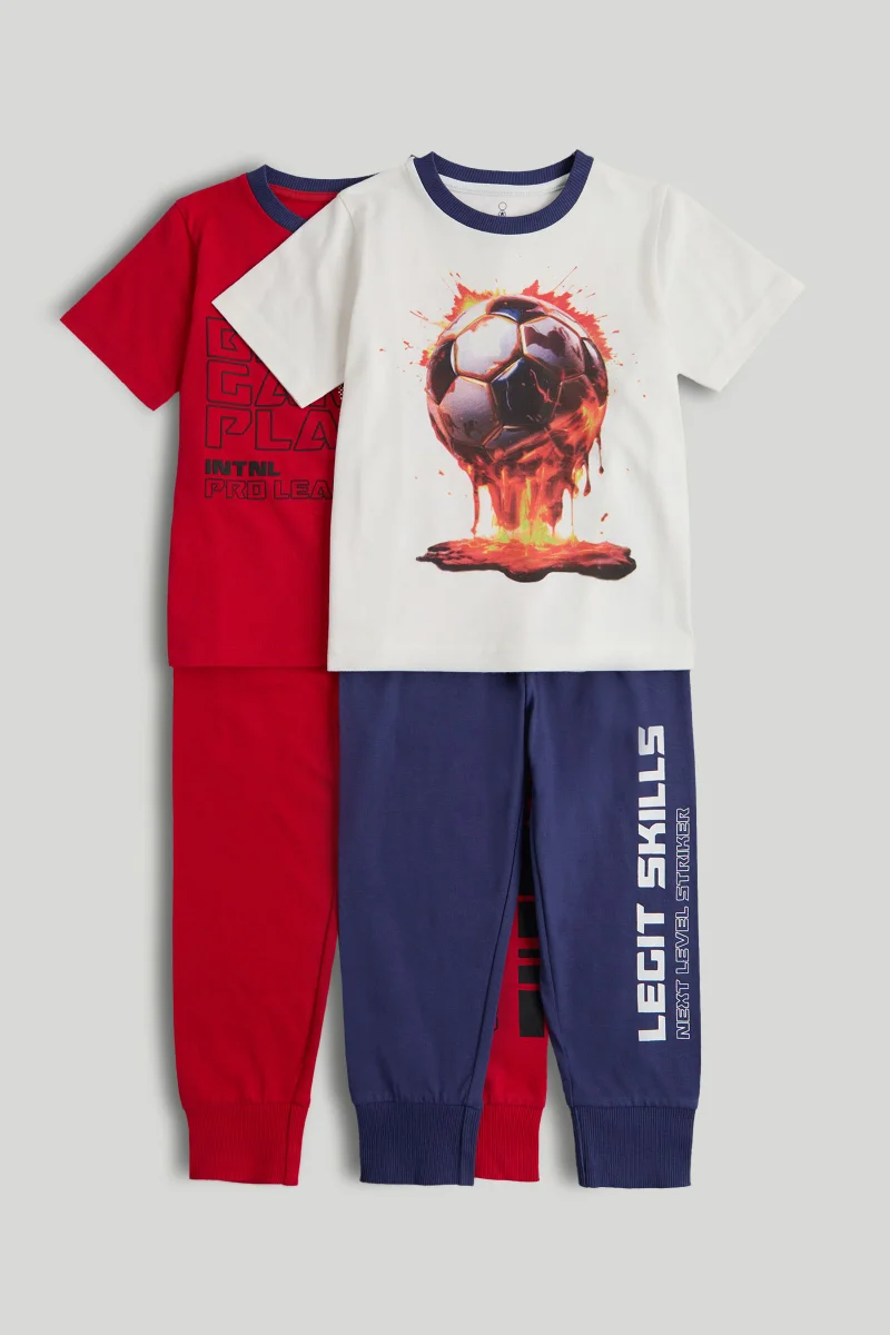 مذركير طقم بيجاما كرة قدم قطعتين