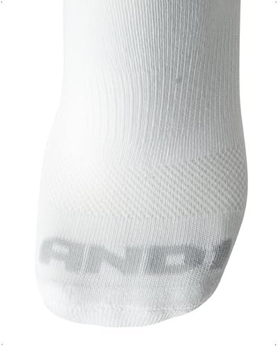 AND1 Men's Crew Socks - 12 Pack Performance Cushion Comfort Crew Socks - Breathable Athletic Socks for Men (6-12.5), Size 6-12.5, White - Image 5
