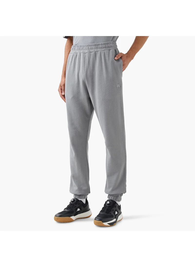 Kappa Kappa Logo Embroidered Joggers with Piping Detail and Pockets