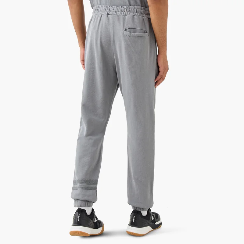 Kappa Kappa Logo Embroidered Joggers with Piping Detail and Pockets