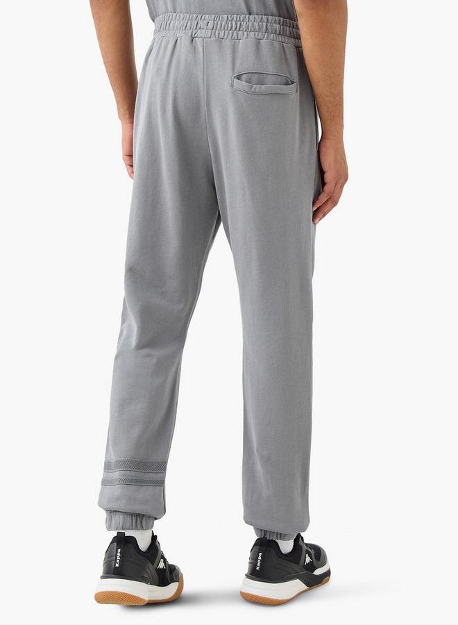 Kappa Logo Embroidered Joggers with Piping Detail and Pockets - Image 3