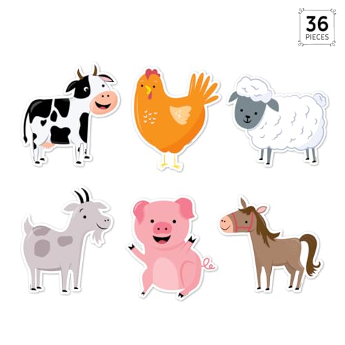 Creative Teaching Press Farm Friends 6" Designer Cut-Outs (10227) - Image 2