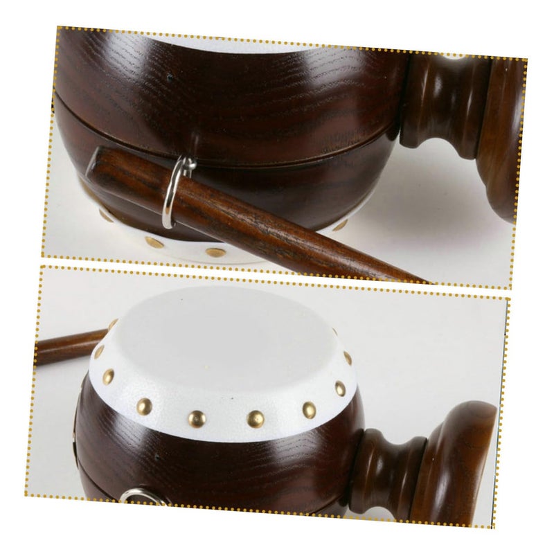 Large Drum Shaped Wooden Piggy Bank Money Saving Coin Cash Box For Home Office - Image 4