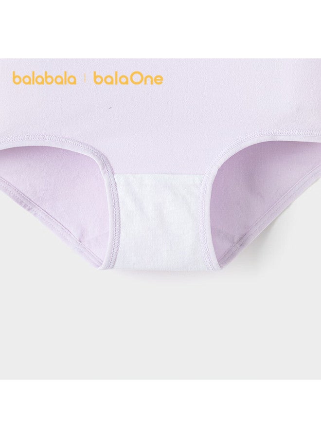 Balabala Kids Cotton Underwear A-class Girls' Cotton Briefs Baby Pure Cotton Gusset 5-pack Soft And Stretchy