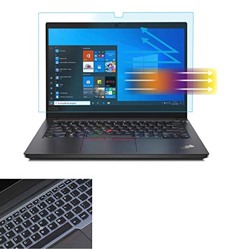 MUBUY-GOL Screen Protector for Lenovo Thinkpad 14 Inch T14 T14s P14 L14 Gen 2 1, ThinkPad E14 L490 E490 E495 E14 Gen 4 3 2 with Keyboard Cover, Anti Blue Light Anti Glare Reduces Eye Strain Help Sleep Better. - Image 1