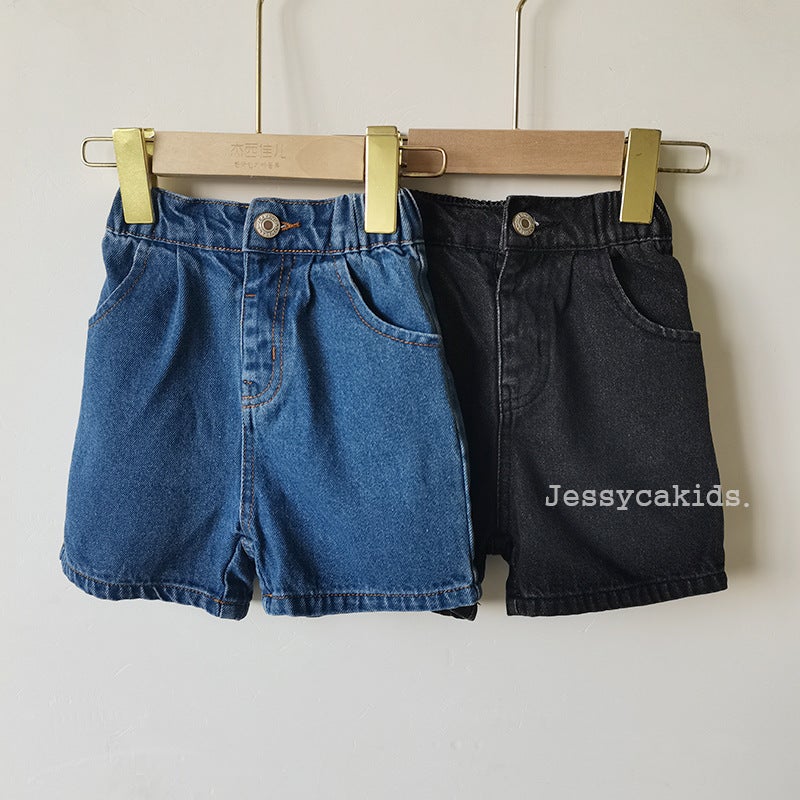 Ins Children'S Korean-Style Fashionable Children'S Pants Loose-Tone Boys' And Children'S Straight Washing Denim Shorts - Image 5