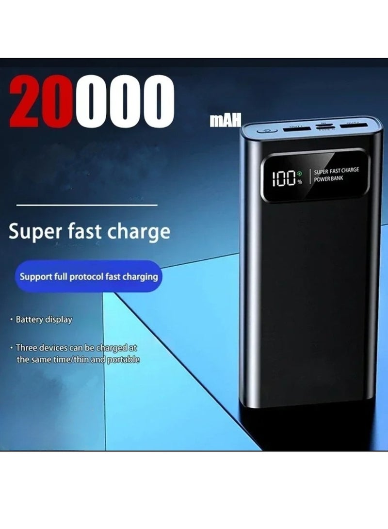 High-Capacity 20,000mAh Fast Charging Power Bank – Compact USB-C External Battery for All Devices  - Image 1
